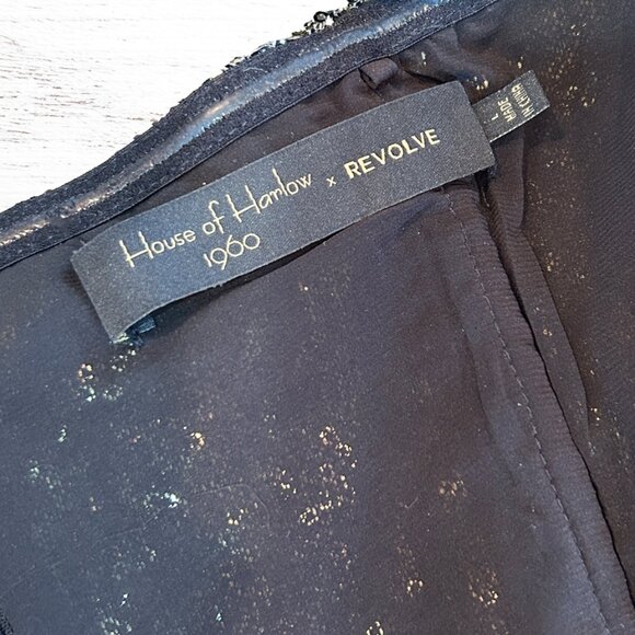 House of Harlow 1960 x REVOLVE Teri Sequin Bodysuit in Size Large Fully Lined - Picture 14 of 14